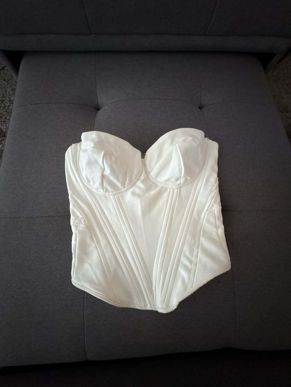 Fashion Nova Bae For Tonight White Corset Top